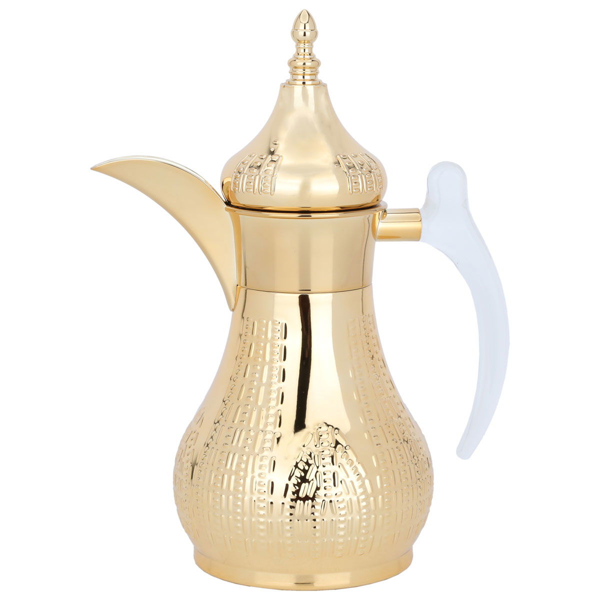ترمس هيلة استيل السيف غاليري، 0.7 لتر، منقوش، يد شفاف - ذهبي product image