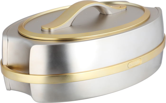Al Saif Gallery Kanda 2 Case Set, 3 Pieces, Steel Inner Case, Oval - Silver Gold product image 3