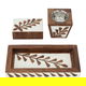 طقم مبخرة خشب السيف غاليري، 3 قطع - ابيض بني product image 3
