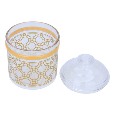 علبة بهارات دائرية بلاستيك السيف غاليري، 750 مللي - ذهبي شفاف product image 4