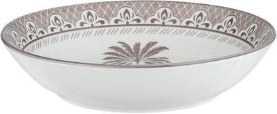 طقم سفرة بورسلان السيف غاليري، 24 قطعة، رسمة نخل بني - أبيض بني product image 3