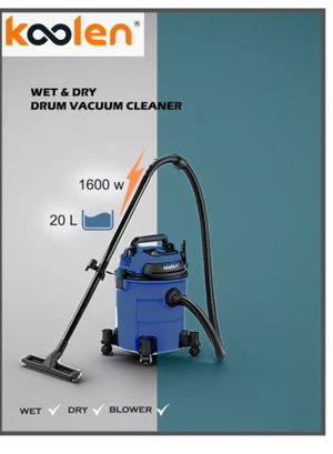 مكنسة كهربائية جاف و رطب كولن، 1600 واط، 20 لتر، 806101005 - ازرق product image 2