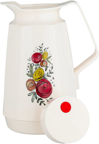 Rotpunkt 240 Plastic Thermos, 1 Liter, Glass Inner Container - Cream product image 5
