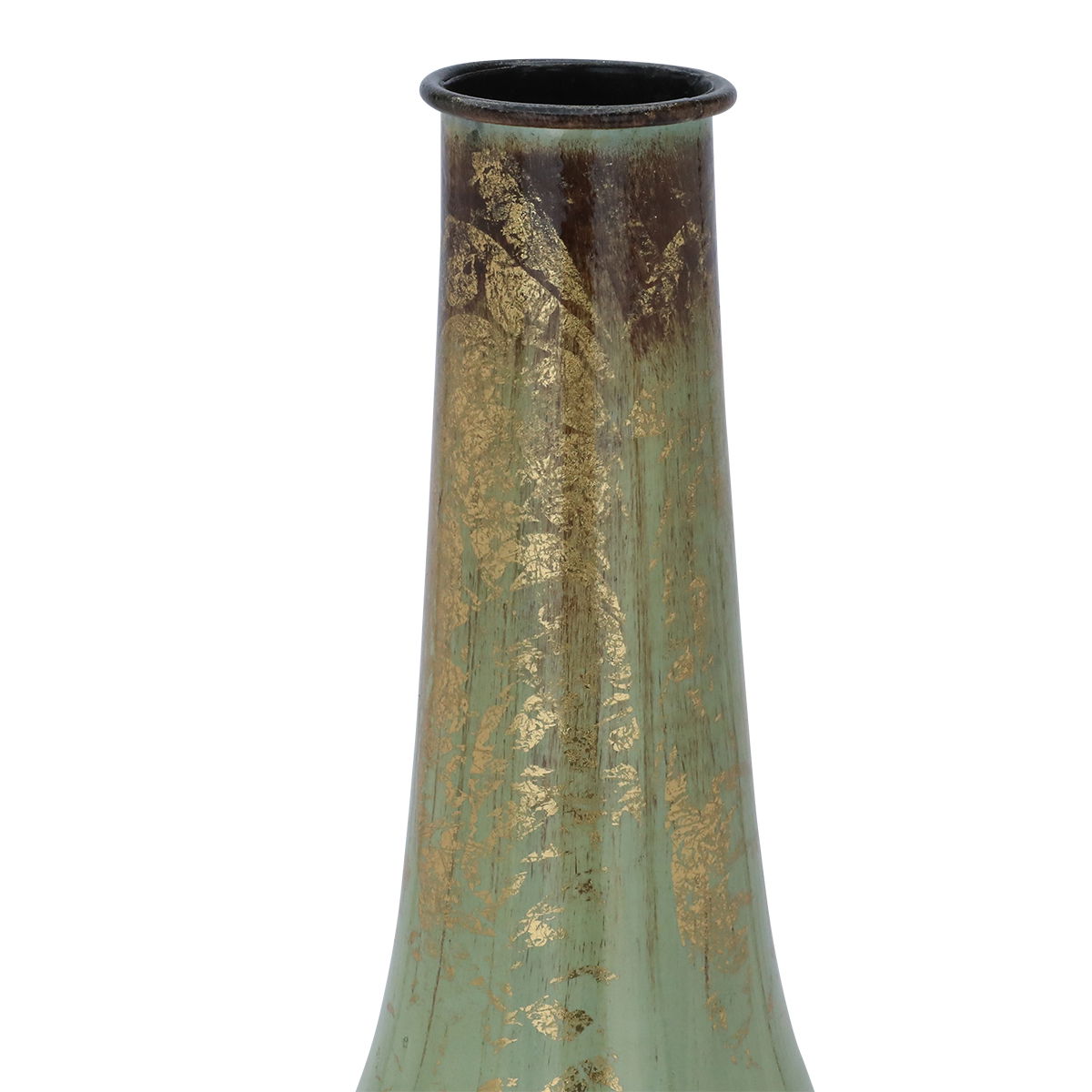 Steel Al Saif Gallery vase, 21x5x56 cm, decorated, medium - gold product image 3