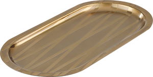 صينية تقديم استيل السيف غاليري، 37x18x2 سم - ذهبي product image 2