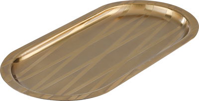 صينية تقديم استيل السيف غاليري، 37x18x2 سم - ذهبي product image 2