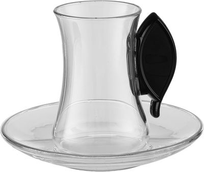 طقم ترامس العلا السيف غاليري، 21 قطعة، مع طوفرية، اكواب شاي و قهوة - فضي اسود product image 4