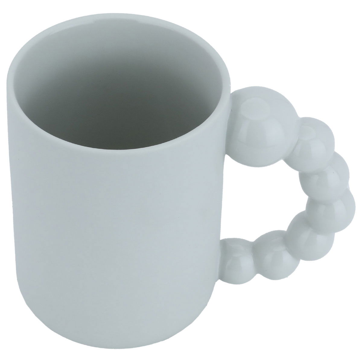 مج سيراميك السيف غاليري، 500 مل، كبير، يد كرة - رمادي فاتح product image 2