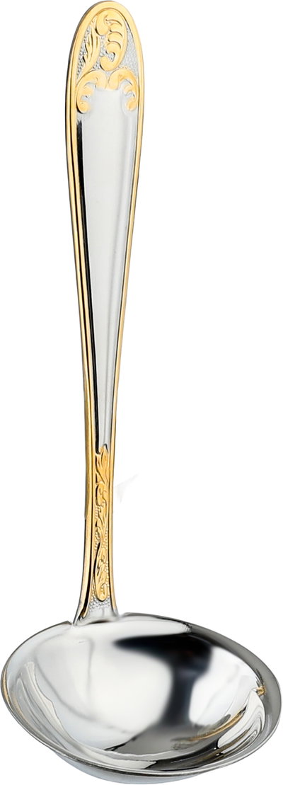 طقم شنطة ملاعق ستانلس استيل، 72 قطعة - فضي بذهبي product image 8