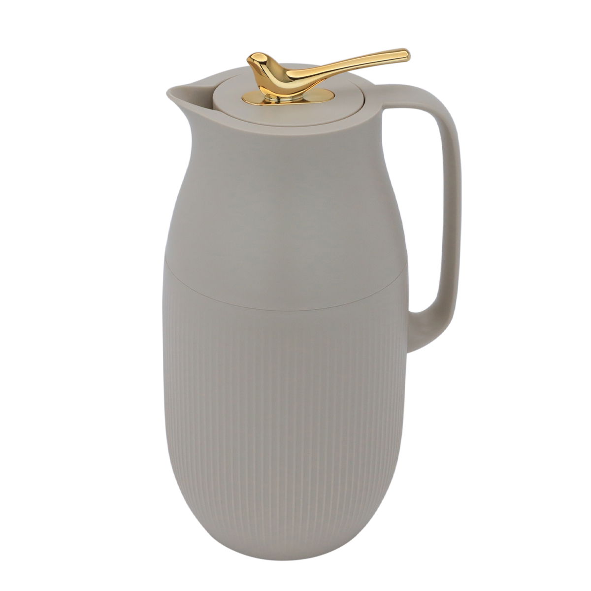 Al Saif Gallery Royal 6 thermos, 1.6 liters, glass inner container, plastic outer shell - beige product image 2