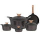 Neoklein Titanium Granite Cookware Set, 9 Pieces - Black product image 1