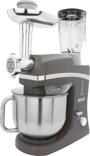 Edison SM-1084/WGR Kneading Machine, 6.5 Litres, 1000 Watts, 6 Speeds - Dark Grey product image 3