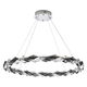 Modern circular Meshkati chandelier, Kelvin LED, 3000, circular 80 cm - silver gray crystal product image 2