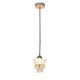 Meshkati pendant lighting, 6 watts, 3000 Kelvin, aluminum glass - gold product image 2