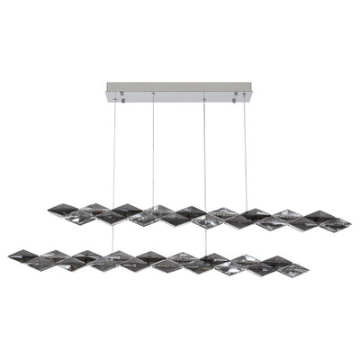 ثريا كلاسيك مشكاتي، 30واط ، 100×13×50سم، 3000 كلقن، LED، فولاذ كريستال- دهبي product image 1