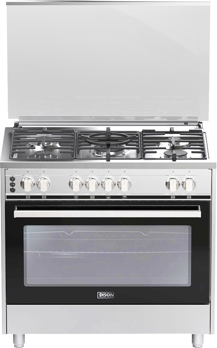 Edison Edgs-90-4 Gas Cooker, 5 Burners, 60X90 Cm - Silver product image 4