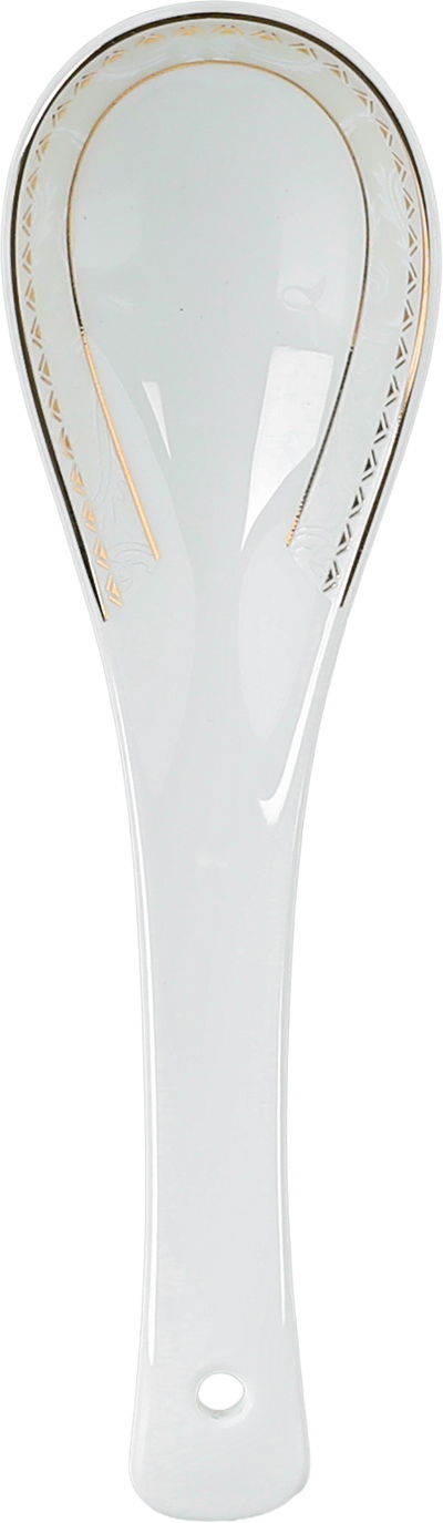 طقم تقديم سفرة بورسلان السيف غاليري، 86 قطعة - أبيض ذهبي product image 10