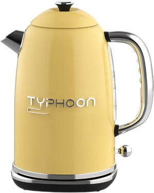 غلاية كهربائية تايفون، 2200 واط، 1.8 لتر، يد فضي، TY-01-002 Y - اصفر product image