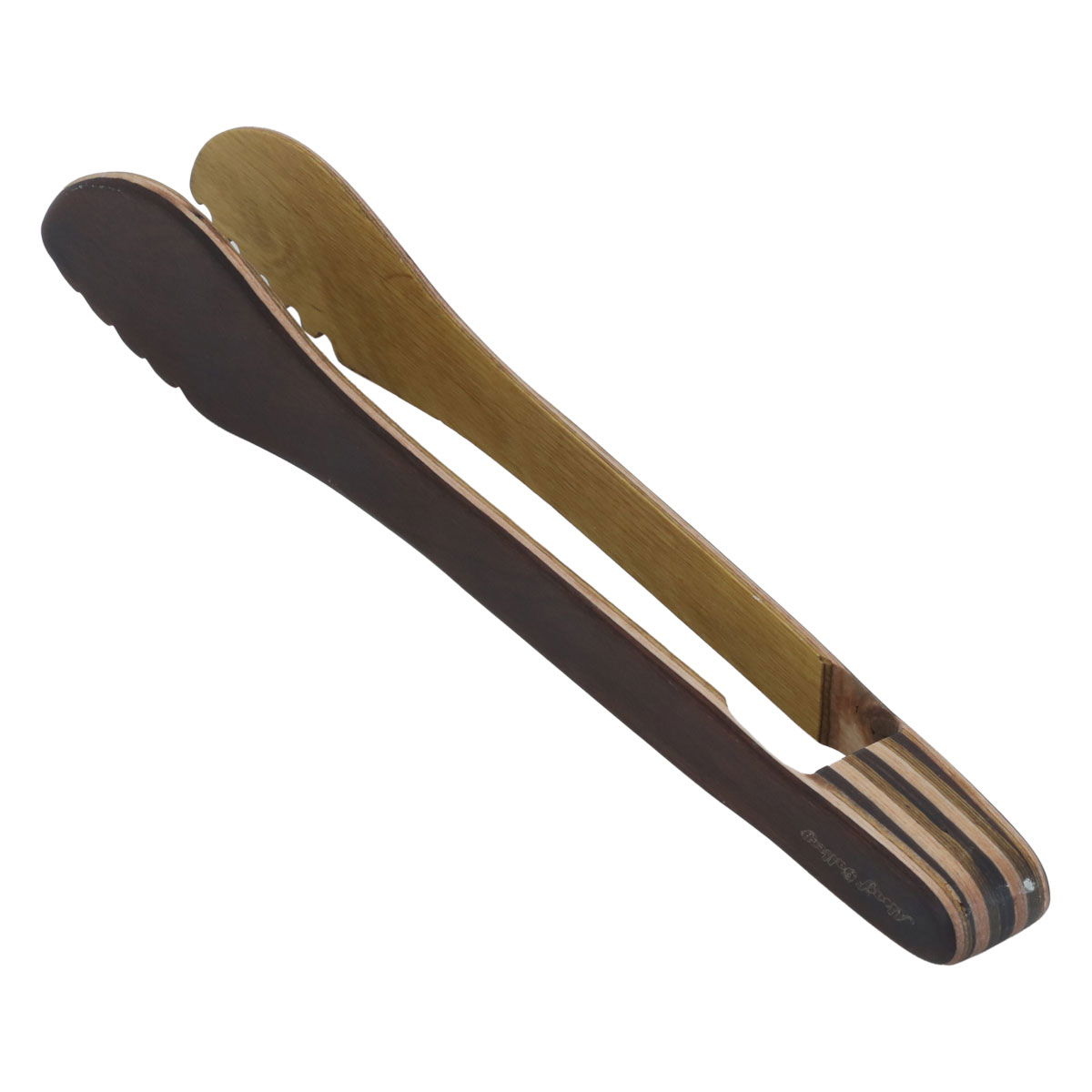 Alsaif Gallery Wooden Food Tongs - Brown product image