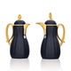 Al Saif Gallery Arwa thermos set, 1/1 liter, thermal glass inner container, plastic outer shell - black product image 2
