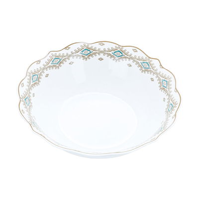 طقم عشاء بورسلان منقوش السيف غاليري، 24 قطعة - أبيض product image 5