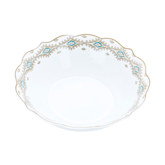 طقم عشاء بورسلان منقوش السيف غاليري، 24 قطعة - أبيض product image 5