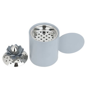 SteelAl Saif Gallery incense burner, 14 x 9 x 17 cm, round - grey product image 2