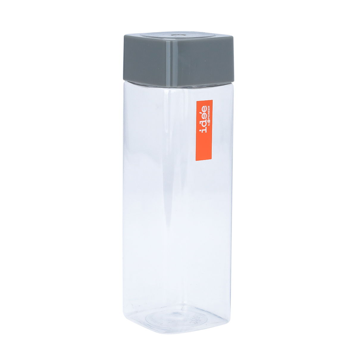 Al Saif Gallery plastic bottle, with a grey, square lid - transparent product image 5