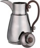 Al Saif Gallery Thermos Dallah Tamim 10, 1 Liter, Stainless Steel Interior, Wooden Handle, Push-Button Lid - Glossy Black product image 5
