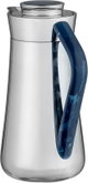 Al-Saif Gallery Al-Huda Stainless Steel Thermos, 0.7 Liter, Blue Handle, Self-Service, Push-Button - Shiny Silver product image 3