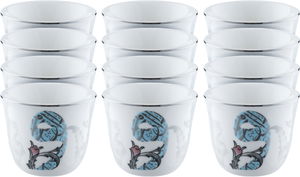 Al Saif Gallery porcelain coffee cup set, 12 pieces - white product image