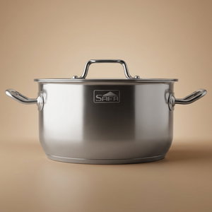 Al Saif Gallery Indian steel pot, 28 cm - silver product image