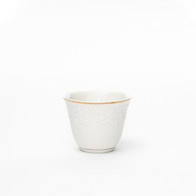 Al Saif Gallery porcelain Arabic coffee cups set, 12 pieces - white product image 2