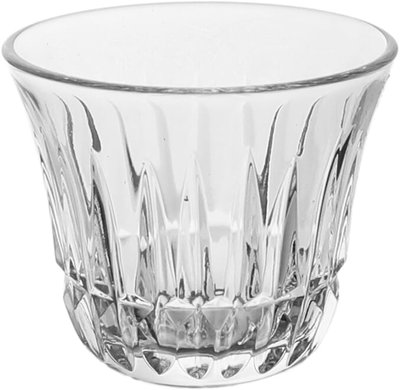 Alsaif Gallery Bialat Crystal Cups and Saucer Serving Set, 18 Pieces - Transparent product image 3