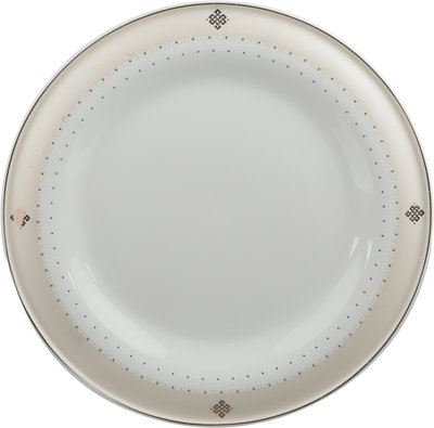 طقم تقديم سفرة بورسلان السيف غاليري، 65 قطعة، نقش ذهبي - أبيض بيج product image 18