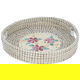 Al Saif Gallery wicker serving tofir, 36 x 36 x 8 cm, round - beige white product image 1