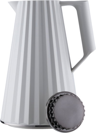Elegance Figo Thermos, 1 liter, glass inner container, nickel lid - light gray product image 5