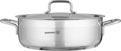 طقم قدور ستانلس استيل كوركماز الفا، 14 قطعة - فضي product image 2