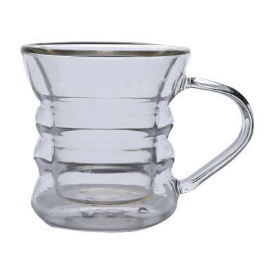 طقم بيالات شاي زجاج السيف غاليري، قطعتين - شفاف product image 3