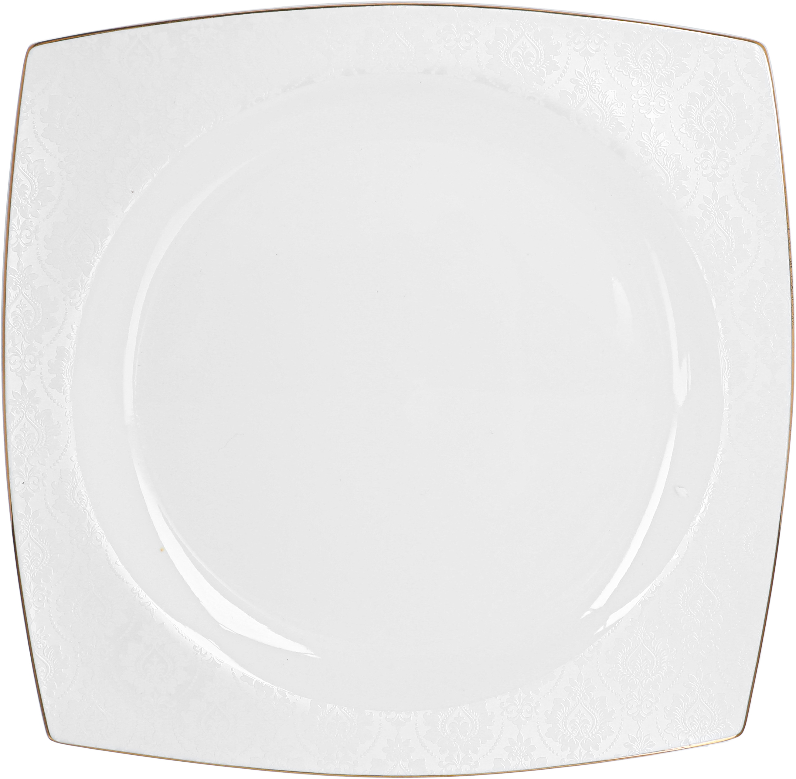 Dania porcelain dining set, 77 pieces, square, gold-white edges product image 17