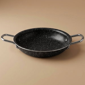 Rocky Granite Frying Pan with Steel Handles, 14 cm, Round - Black product image