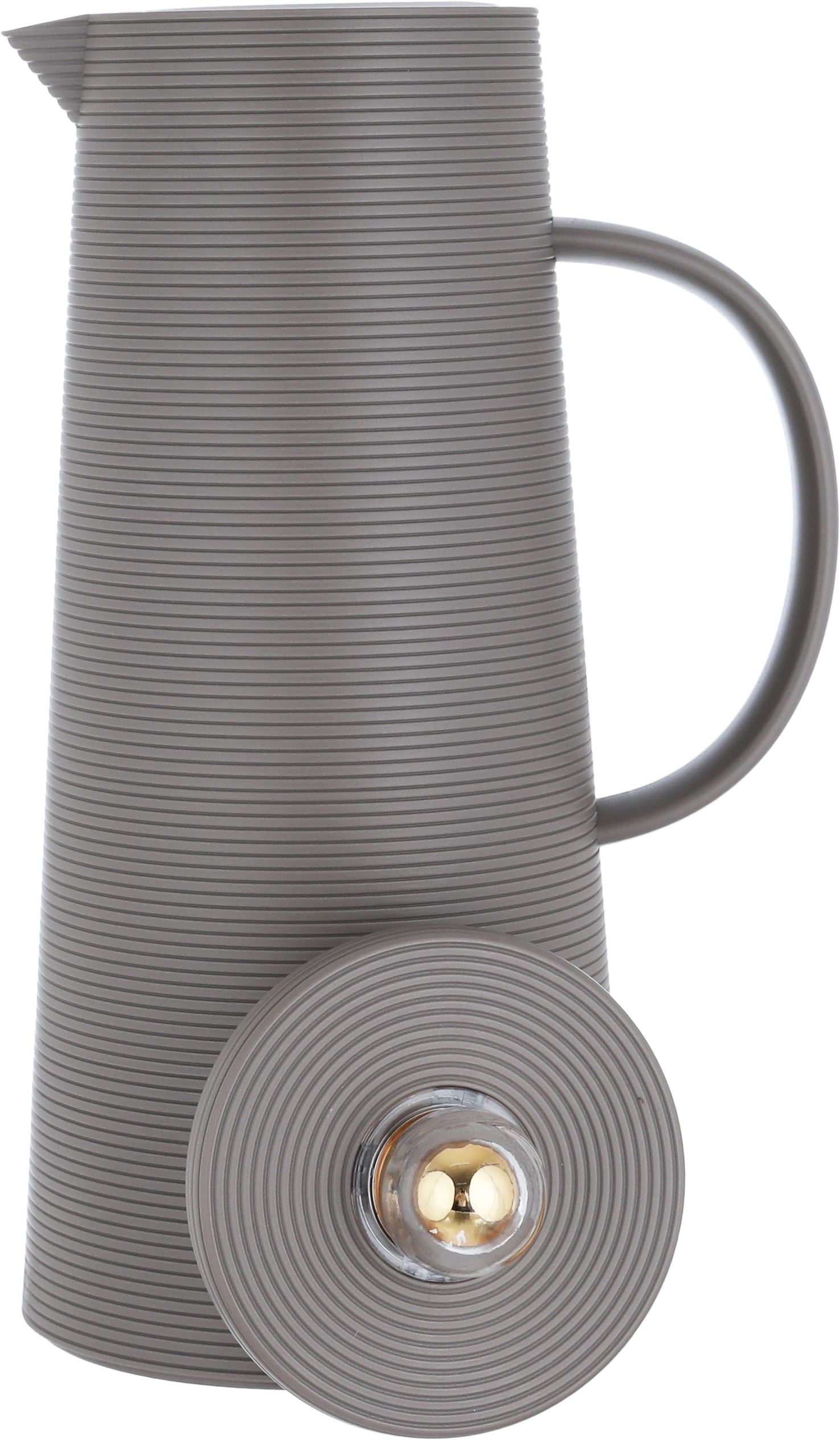 Al Saif Gallery Royal 8 thermos, 1 liter, thermal glass inner container, plastic outer shell - light brown product image 4