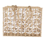 Diamond Glow Wicker Thermos Bags Set, 2 Pieces - Beige product image 1