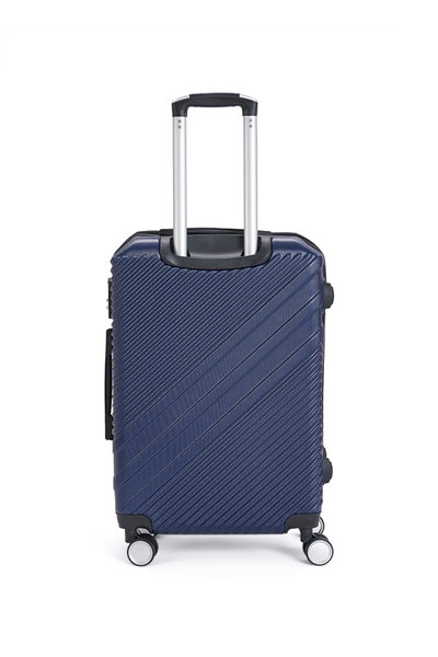 طقم شنط سفر ABS ليمرا، 3 مقاسات، 4 عجلات، زاويه 360 درجة، LMA-1648 - ازرق product image 3