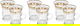 Al Saif Gallery Glass Glitter Set, 6 Pieces, 200 ml - Clear product image 1