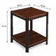 طقم طاولات خشب MDF و معدن، 7 قطع - اسود بني product image 3