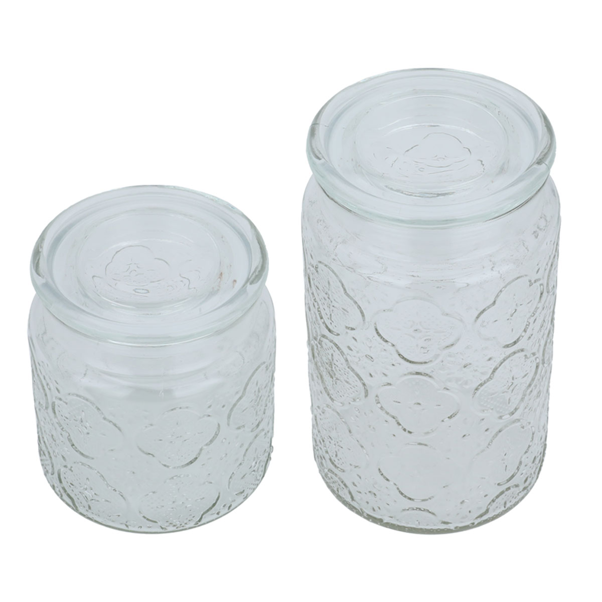 Alsaif Gallery Glass Spice Jars Set with Lid, 2 Pieces, 500/900 ml - Clear product image 2