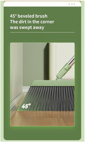 مجموعة جاروف و فرشاة فيسيو، 42 سم - اخضر product image 2