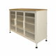 Modern buffet made of MDF wood and metal, 80×105×35 cm - Wooden product image 3