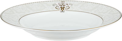 طقم تقديم سفرة بورسلان السيف غاليري، 86 قطعة - أبيض ذهبي product image 12